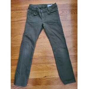 Polarn O Pyret Military Olive Green Slim Boys Jeans 7-8 Yrs